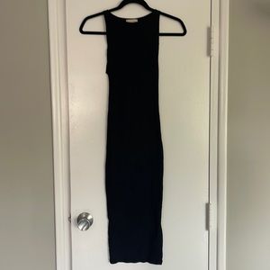 Body con midi black dress